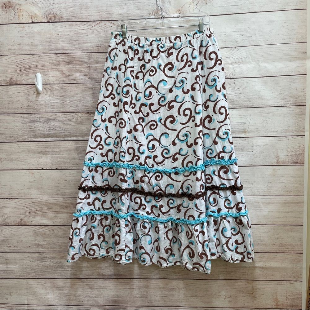 BIRCH HILL TIERED MAXI‎ SKIRT